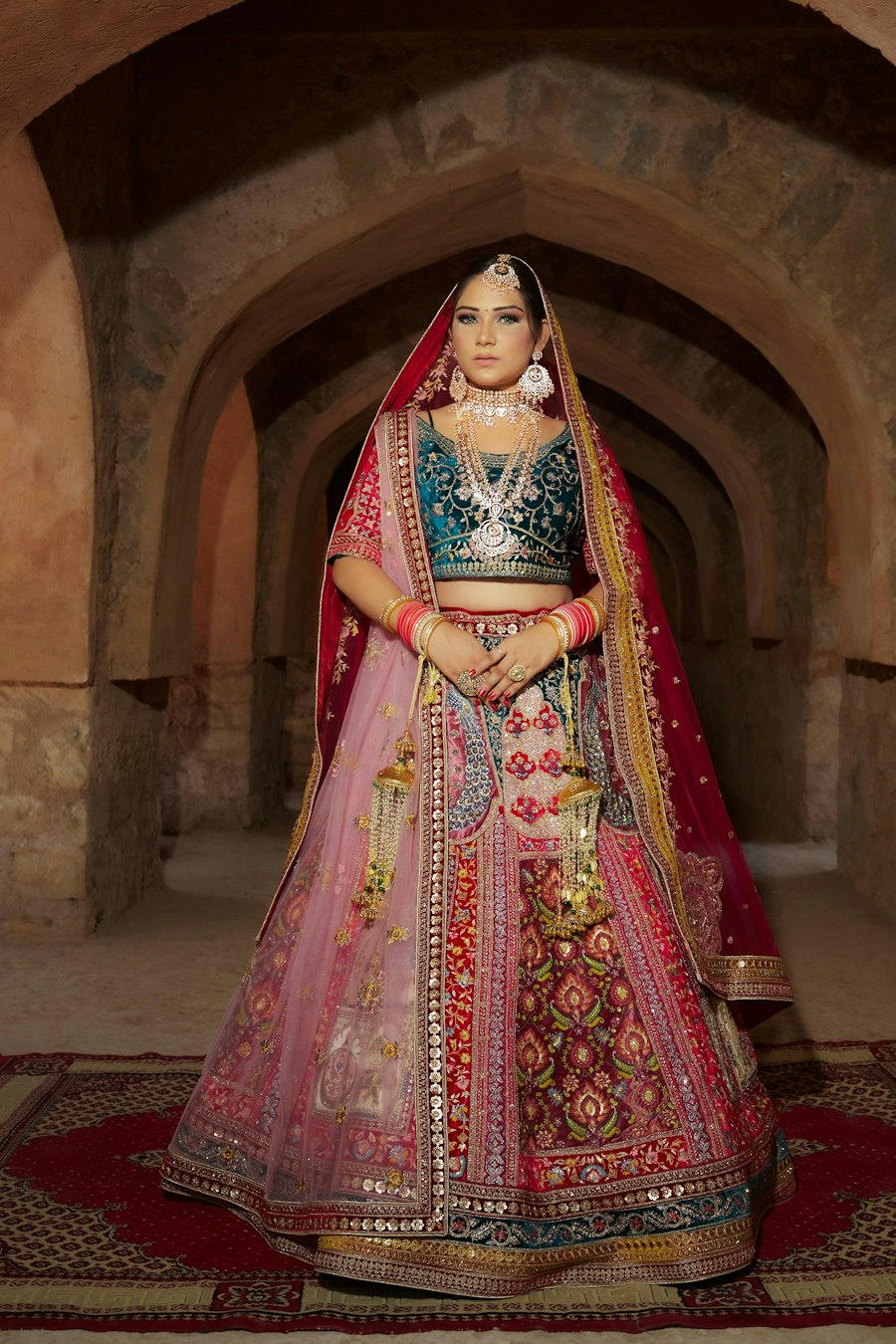 Safed Reception Lehenga