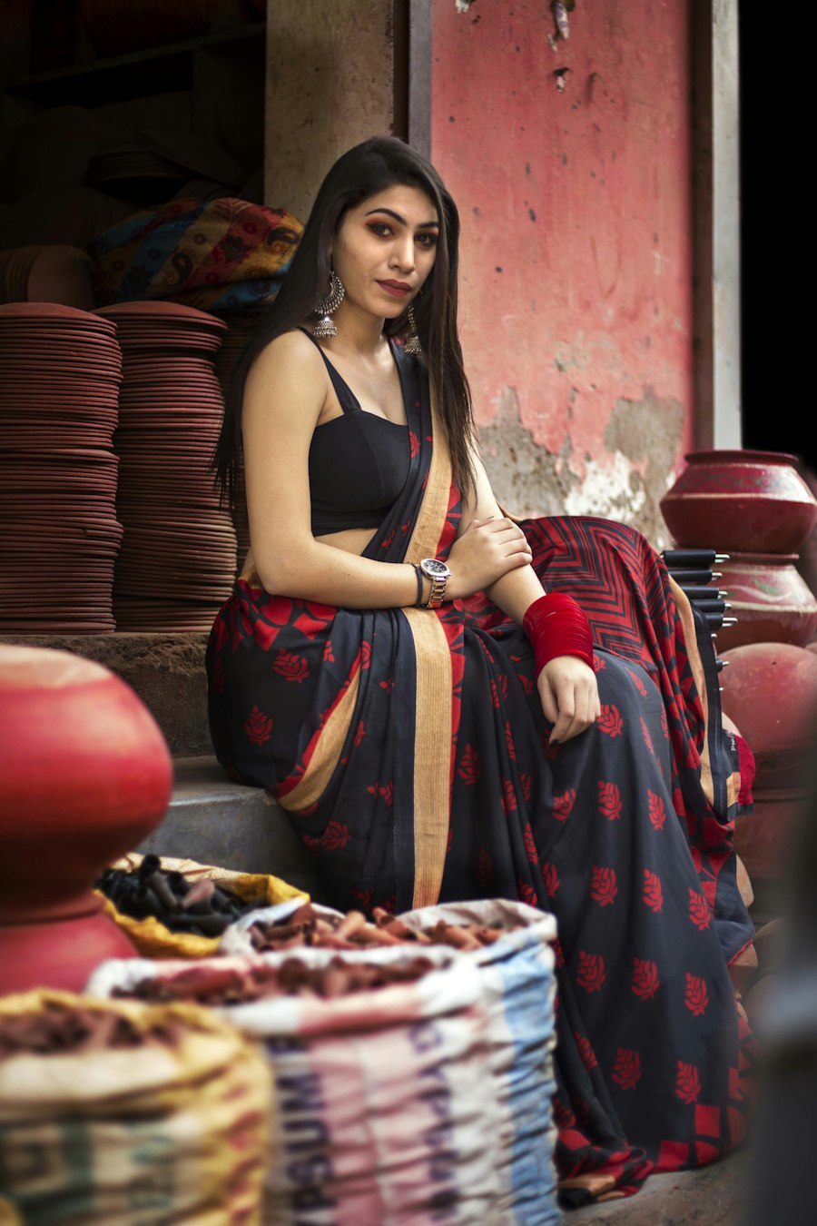 Amber Zari Saree