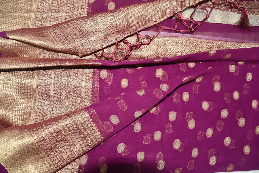 Magenta Angrakha Suit